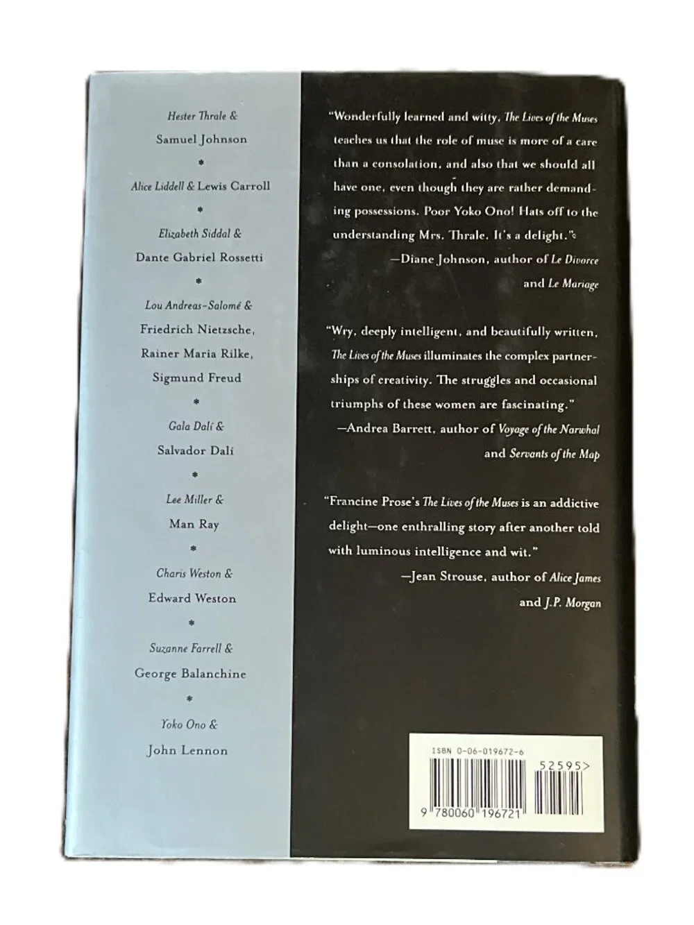 Francine Prose lives muses